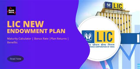 LIC New Endowment Life Insurance Plan BankWire