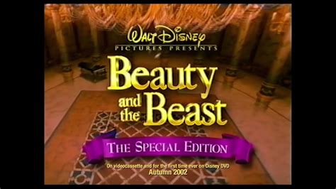 Beauty And The Beast Special Edition Uk Vhs Dvd Trailer