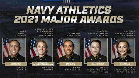 Navy Athletics 2021 Major Awards Recipients Youtube