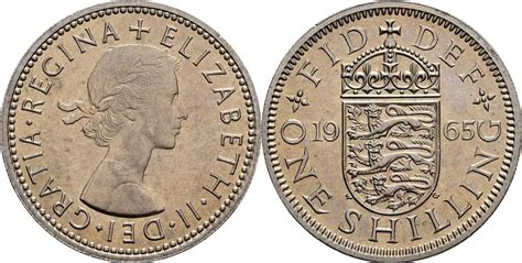 Großbritannien 1 Shilling 1965 vz MA Shops