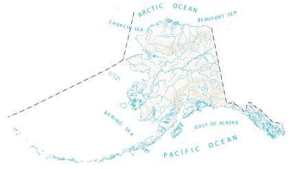 Alaska Lakes and Rivers Map - GIS Geography