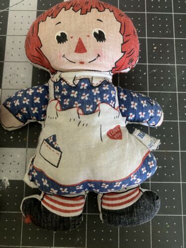 Raggedy Ann And Andy Knickerbocker Dolls Vintage 60s Bean Bag Toys