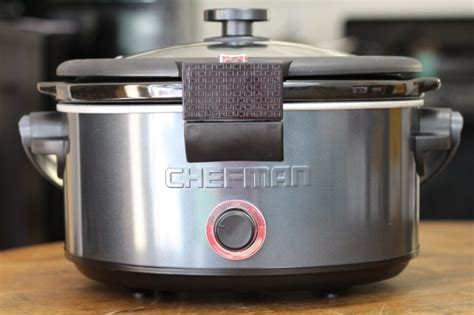 Chefman 5 Quart Slow Cooker With Carry Handle In Grey Review