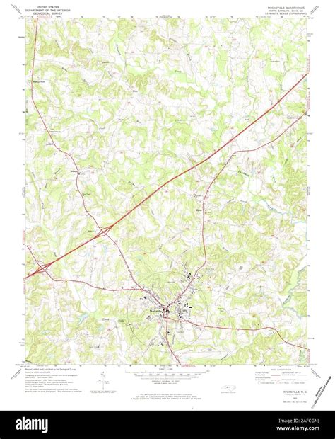 Mocksville Map Cut Out Stock Images And Pictures Alamy