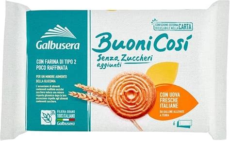 Galbusera Buoni Cos Biscotti Frollini Senza Zuccheri Aggiunti G