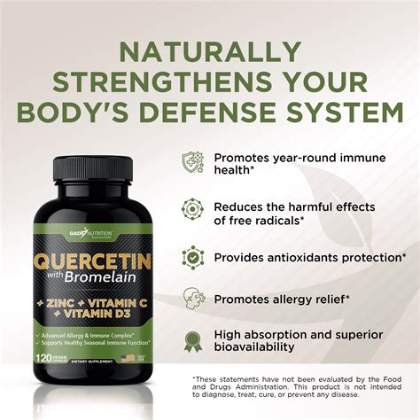 GADE NUTRITION Nettle Quercetin With Bromelain Vitamin C Vitamin