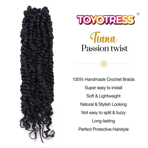 Tiana Passion Twist 14 Pre Twisted Pre Looped Pre Twisted Synthetic Toyotress