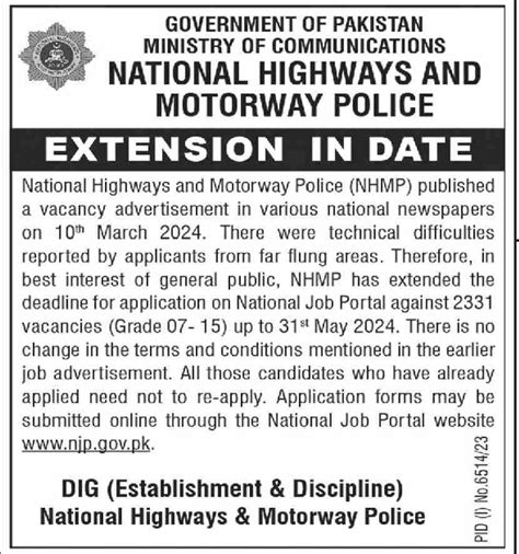 National Highways Motorways Police Jobs For Vacancies Date