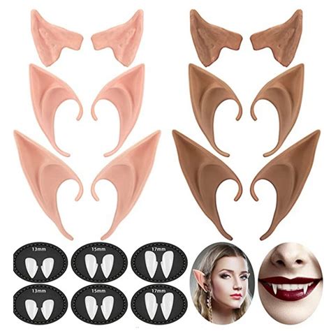 Cosplay Fairy Pixie Elf Ears Soft Vampire Ear Prop Angel Anime Party