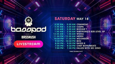 Basspod At Edc Las Vegas 2024 Livestream Schedule Saturday Rdubstep