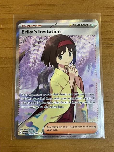 POKÉMON JCG ERIKA S Invitation Écarlate Violette 151 196 165 Holo