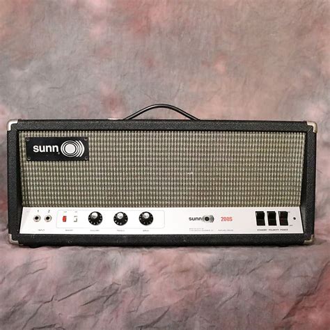 Vintage Sunn 200s Tube Bass Amp Head Reverb