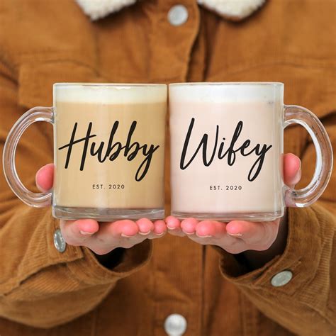 Valentines Day T For Him Hubby Wifey Mugs Wifey Mug Hubby Etsy