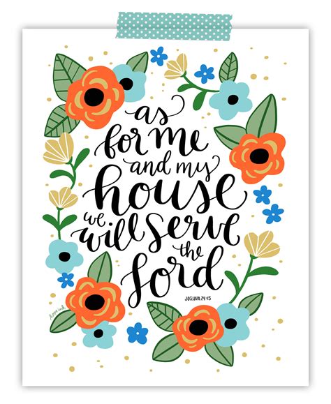 As For Me And My House Free Printable Free Printable Templates