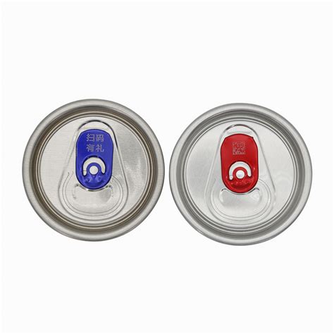 202dia Sot Prt Aluminum Can Lids With Rq Code Color Ring Pull Tab For