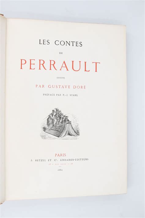 Perrault Les Contes De Perrault Edition Originale