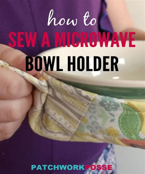 Microwave Bowl Potholder Tutorial Fat Quarter Sewing Projects Sewing Projects Free Microwave