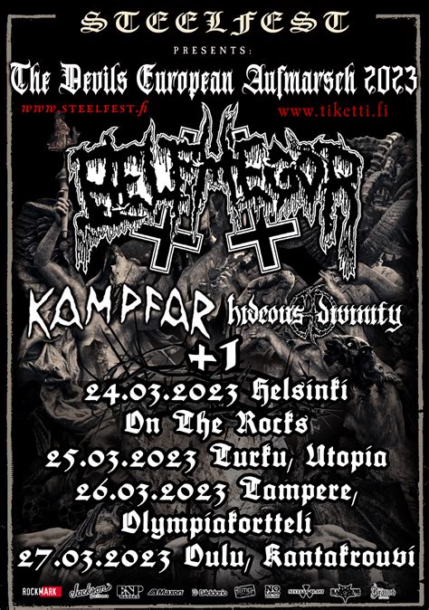 Steelfest Presents Belphegor Kampfar Tour Steelfest