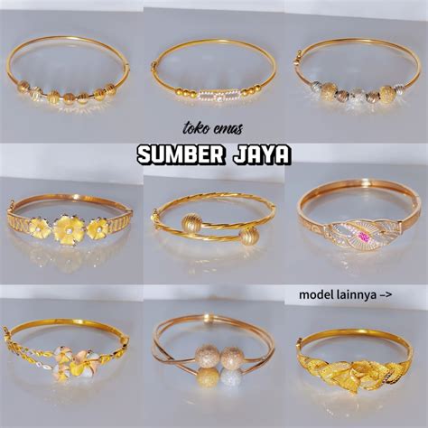 Jual Gelang Tangan Wanita Dewasa Emas Asli Kadar K Sumber Jaya