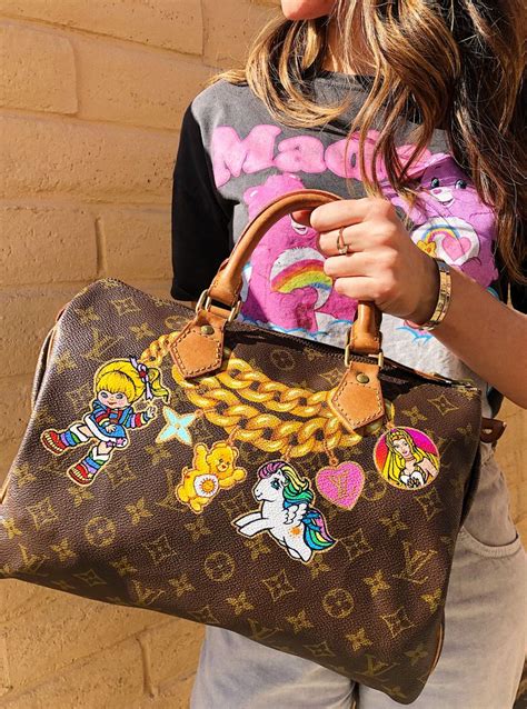 Louis Vuitton Custom Speedy Hand Painted Bags Handbags Painted