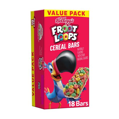 Buy Kelloggs Froot Loops Breakfast Cereal Bars Fruit Flavored