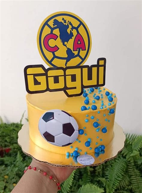 Club Am Rica Soccer Cake Topper