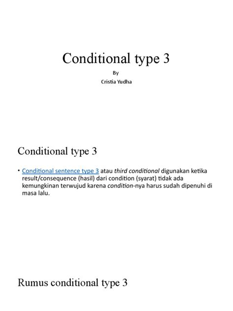 Conditional Type 3 | PDF