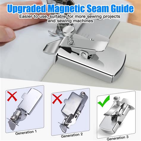 Toovren Upgraded Magnetic Seam Guide For Sewing Machine Buddy Sew Magnetic Seam Guide