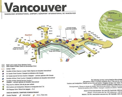 Air Canada Yvr Map