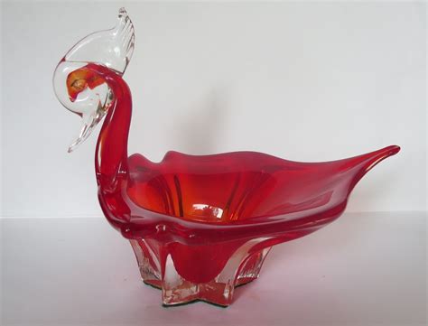 Glass Murano Cockerel Bowl Collectors Weekly