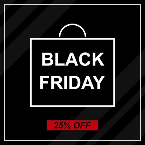 Black Friday sale vector banner. Dark background with gray stripes and