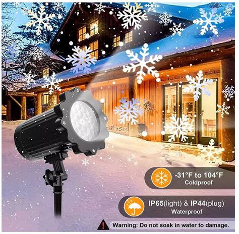 NCUUBR Christmas Snowflake Projector Light – Wireless Controlled – Item ...