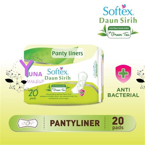 Jual Softex Panty Liners Daun Sirih Green Tea Pads Shopee Indonesia