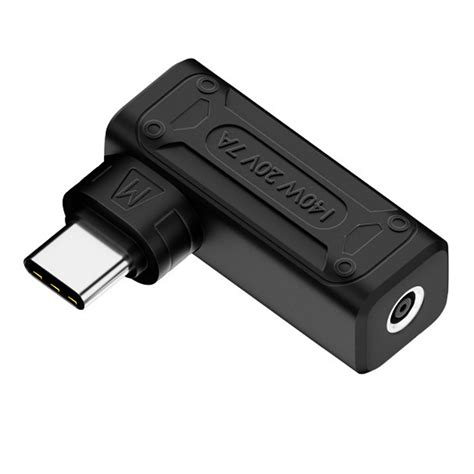 Wdoplteas Pd140w Conector Alimentación Para Computadora Portátil Dc A Usb C Pd Convertidor