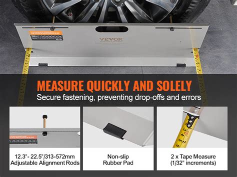 Vevor Wheel Alignment Tool Pack Alignment Tool Toe Plates Stainless