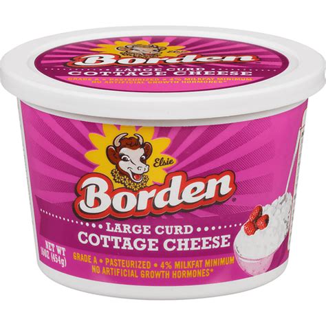 Borden Large Curd Cottage Cheese Oz Tub Cottage Cheese