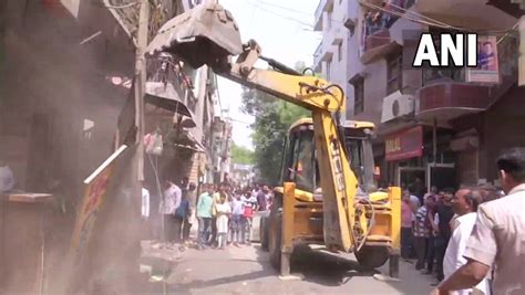 Anti Encroachment Drive By Delhi Civic Bodies Spark Protest Aap Mla