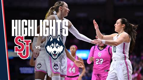 HIGHLIGHTS 11 UConn Womens Basketball Vs St Johns YouTube