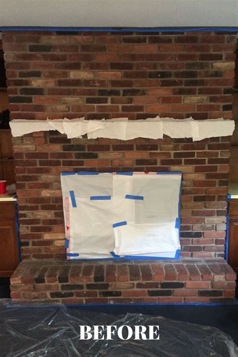 Chalk Paint Whitewash Brick Fireplace An Easy Home Diy Update Artofit