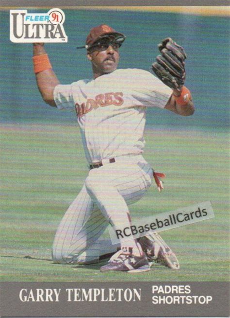 1991 Garry Templeton Padres 1 Ultra 312 San Diego Padres Baseball