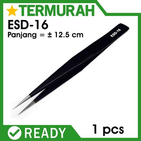 Jual Pinset Tweezer Lurus Tumpul Esd Esd Esd Tweezers Mirip