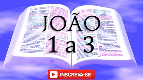 BÍBLIA EVANGELHO DE JOÃO CAPÍTULOS DE 1 A 3 Estudo Biblico para o