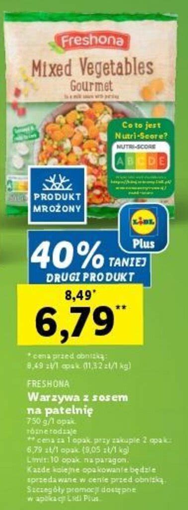 Promocja Freshona Warzywa Z Sosem Na Patelni G Lidl