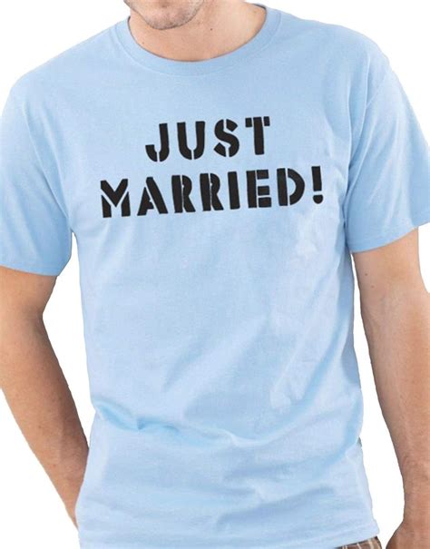 Ebollo S Just Married Funny T Shirt Wedding T Cool Shirt Marriage