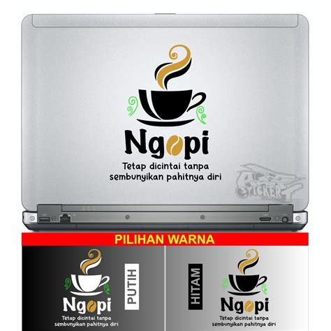 Jual Stiker Ngopi Slogan Kopi Coffe Shopee Indonesia