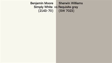 Benjamin Moore Simply White Vs Sherwin Williams Requisite