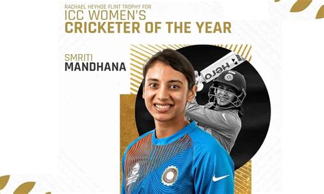 India Vice Captain Smriti Mandhana Earns Nomination For Icc Womens