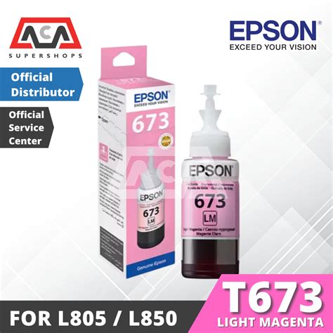 EPSON INK REFILL T673 ALL COLORS FOR L805 L850 PRINTER Lazada PH