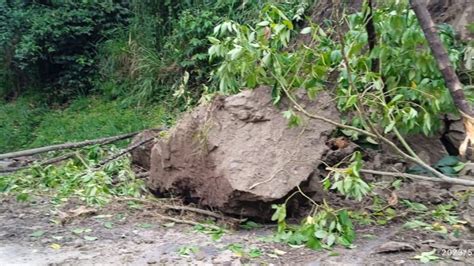 En imágenes Desprendimiento de rocas en el túnel vía panamericana