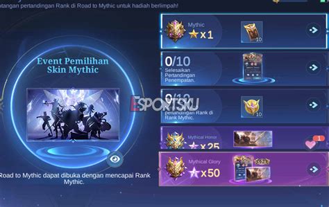 Cara Dapatkan Token Voting Skin Mythic Mobile Legends Ml Esportsku